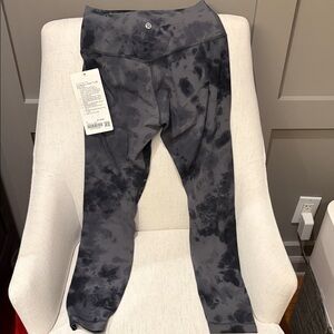 Lululemon Align HR Pant 25” Gray Tie-Dye Leggings Size 4 New with Tags